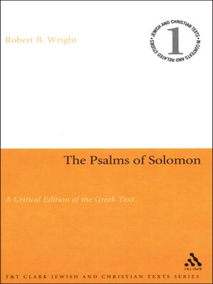 cover image of Psalms of Solomon